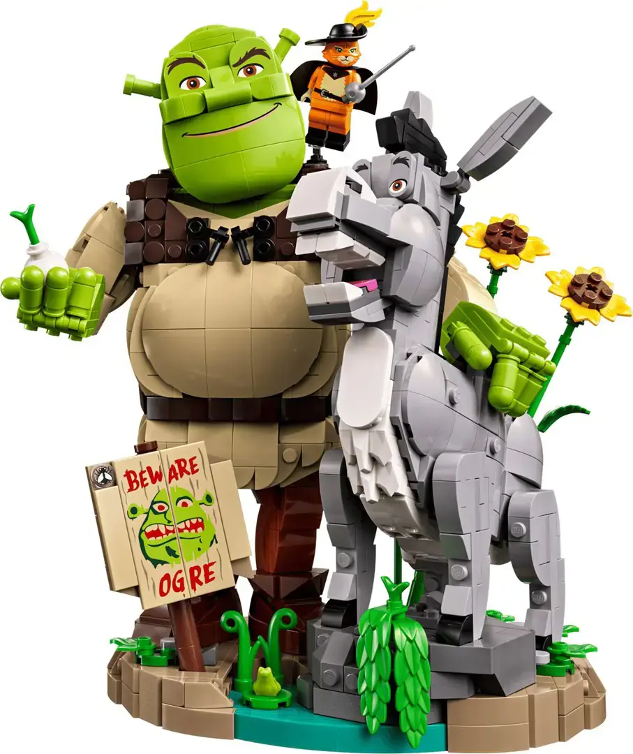 LEGO ICONS 72423 Shrek, Donkey and Puss in Boots
