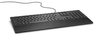 "Dell" daugialypės terpės klaviatūra KB216 - JAV tarptautinė (QWERTY) - juoda