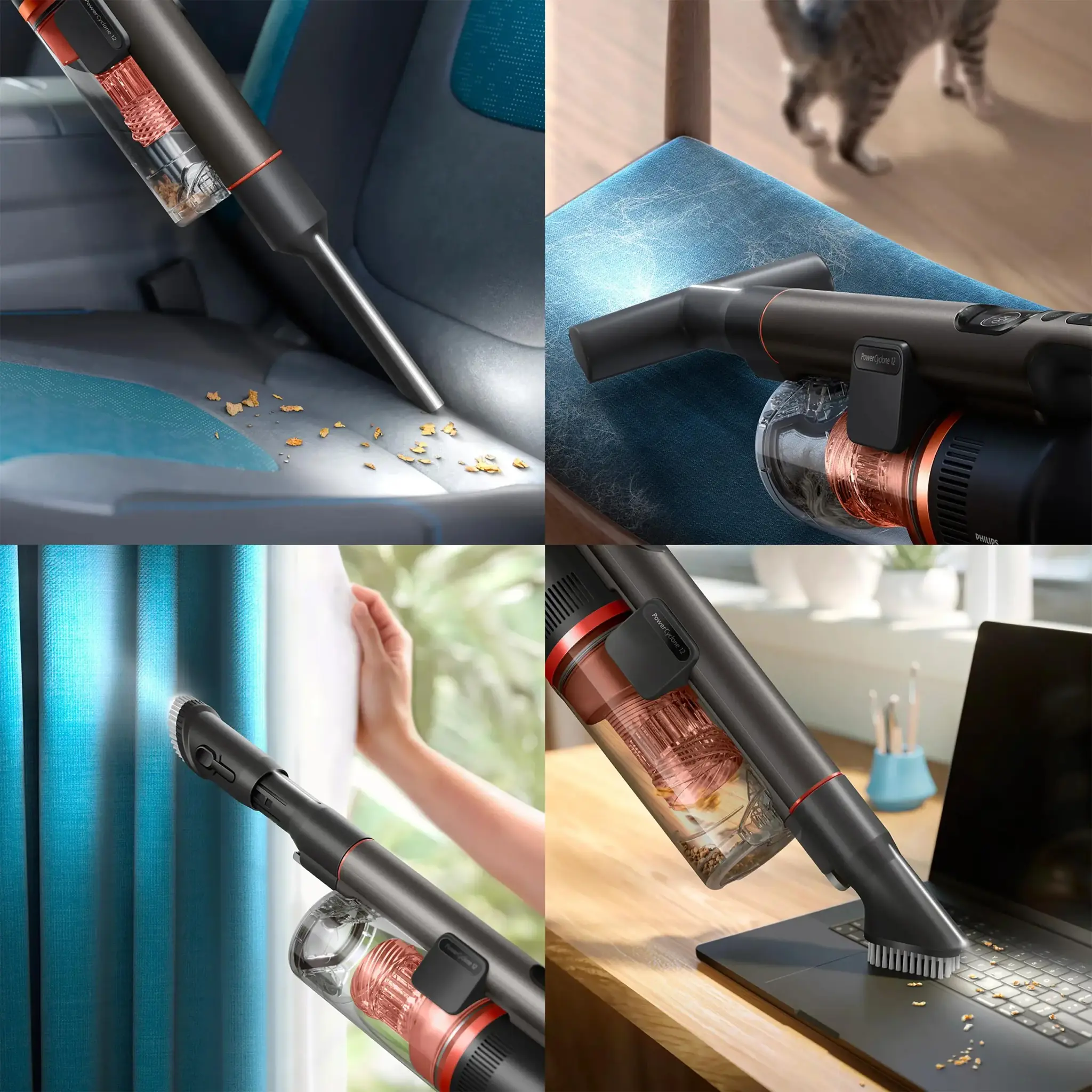 Philips 7000 Series Cordless Stick vacuum cleaner XC7163/01/Damaged package