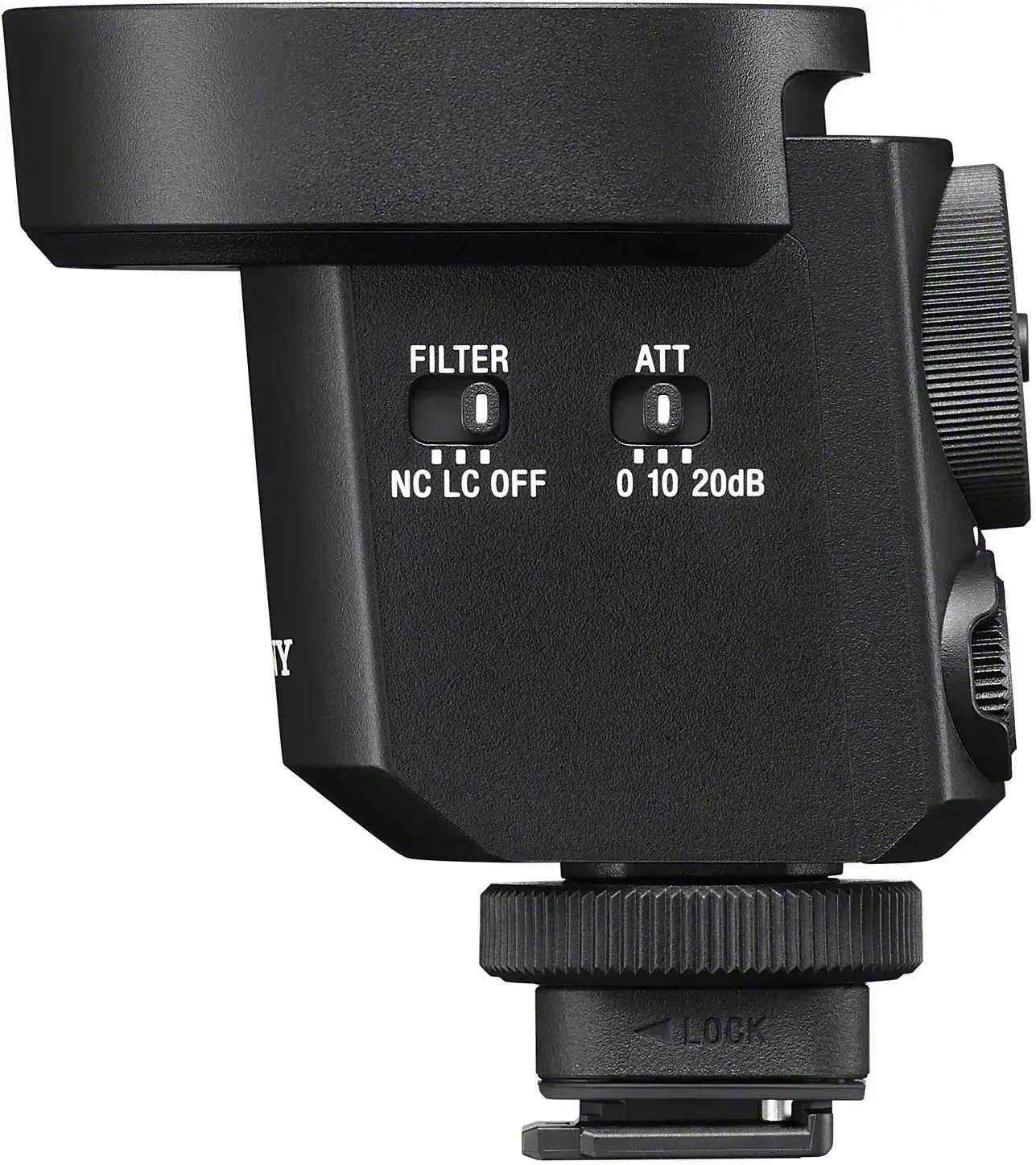 "Sony ECM-M1", Skaitmeninio fotoaparato mikrofonas, -20 dB, juodas, 7,2 V, 40 mm, 64,4 mm