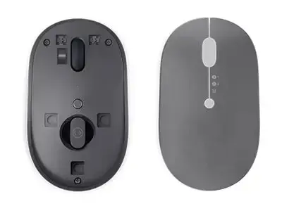 "Lenovo Go" belaidis daugiafunkcis įrenginys, dvipusis, optinis, RF belaidis + "Bluetooth" + A tipo USB, 2400 DPI, pilkas