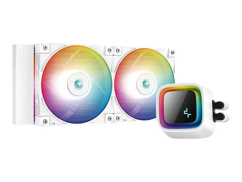 "DeepCool LS520 WH", "viskas viename" skysčio aušintuvas, 12 cm, 500 aps/min, 2250 aps/min, 32,9 dB, 85,85 cfm