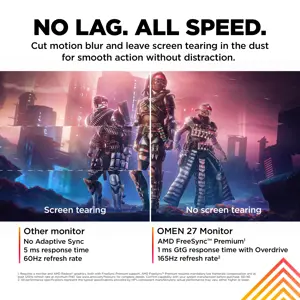 HP OMEN by HP 27, 68,6 cm (27"), 1920 x 1080 taškų, "Full HD", 1 ms, juoda