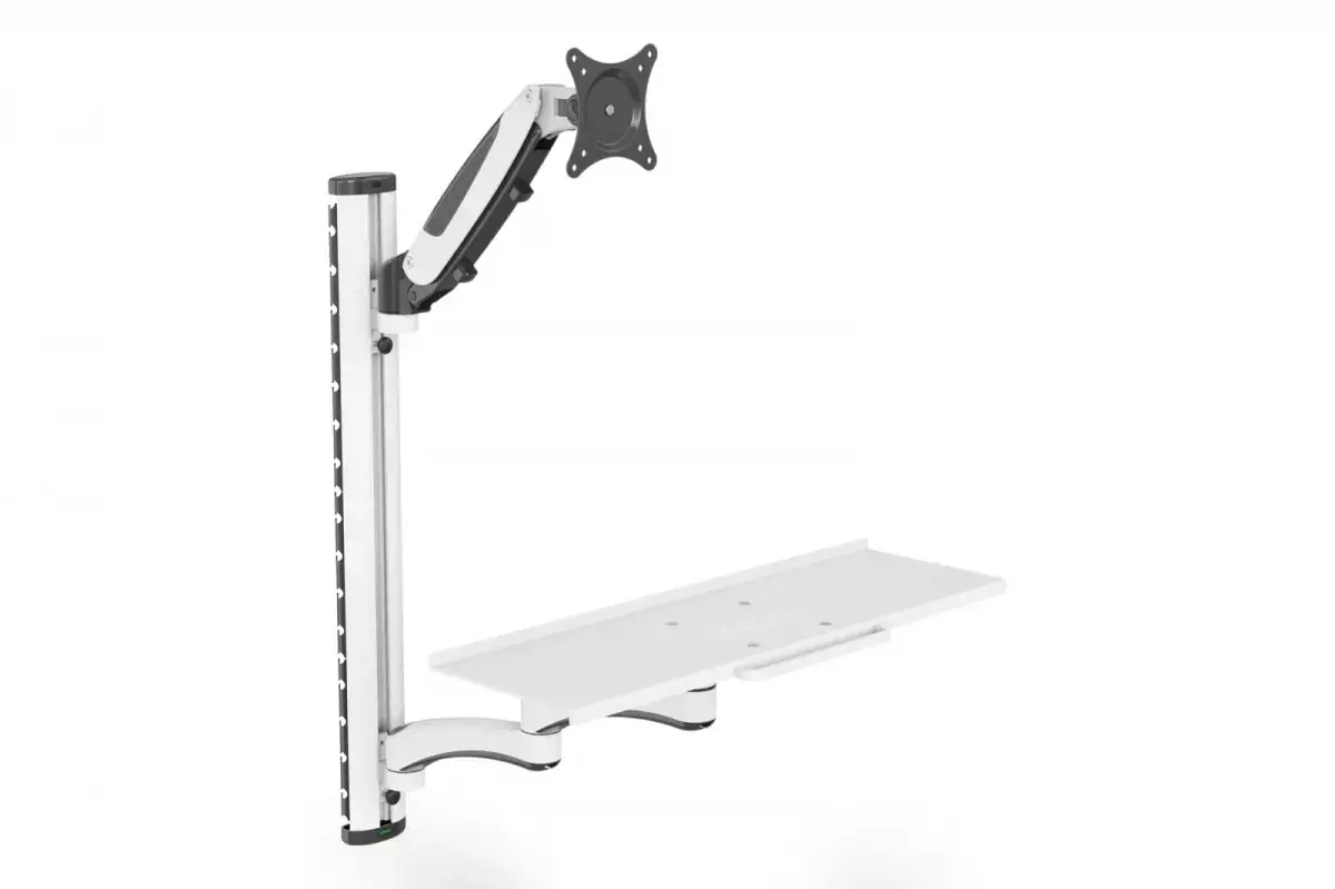 Viena sieninė rankena 1xLCD + klaviatūra, maks. 32 colių ir 8 kg pakreipimas ir pasukimas 360° (PIVOT)