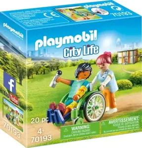 Playmobil 70193 - City Life pacientas vežimėlyje
