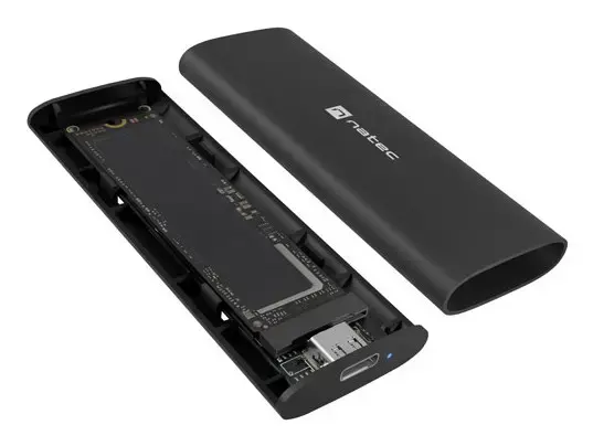 NATEC NKZ-2286 storage drive enclosure SSD enclosure Black M.2