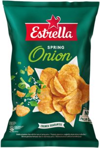Traškučiai ESTRELLA, sultingų svogūnėlių skonio, 130 g
