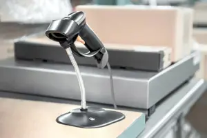 DIGITUS 1D brūkšninių kodų skaitytuvas dvikryptis 200 nuskaitymų per sekundę 2 m USB-RJ45 kabelis