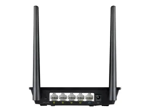 ASUS RT-N12LX, "Wi-Fi 4" (802.11n), Ethernet LAN, juoda