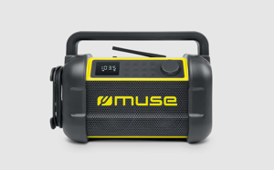 "Muse M-928 BTY" darbo vietos radijo garsiakalbis, juoda/geltona