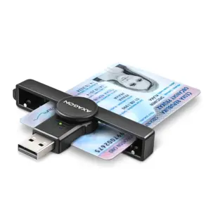 Axagon Foldable pocket USB-A contact Smart / ID card reader.