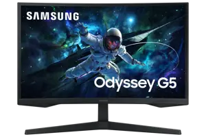 Samsung G55C, 68.6 cm (27"), 2560 x 1440 pixels, Quad HD, LED, 1 ms, Black