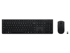 Lenovo Professional Wireless Rechargeable Combo Keyboard and Mouse | Keyboard and Mouse Set | Wirel…