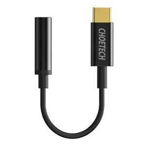 Adapteris Choetech AUX003 USB-C to 3.5mm juodas