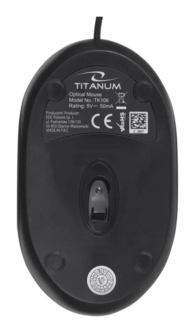 TITANUM TK106 rinkinys - USB klaviatūra + pelė Juoda