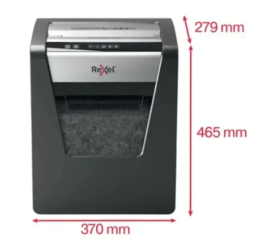 Rexel Momentum X415 Dokumentų naikiklis Cross shredding 4x40mm, P4, Grey/Black