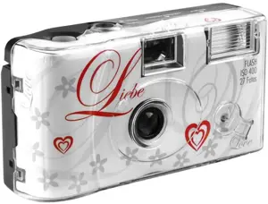 Single use Camera Flash 400 27 Love white Liebe