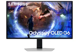 Samsung G60SD computer monitor 68.6 cm (27") 2560 x 1440 pixels Quad HD OLED Silver