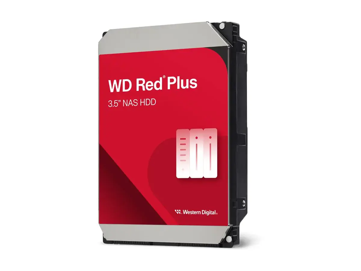"WD Red Plus" 6 TB SATA 6 Gb/s 3,5 colių 258 MB spartinančiosios atminties vidinis kietasis diskas Nefasuotas