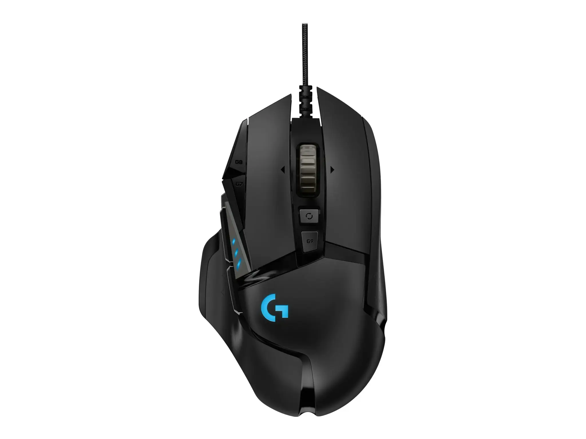 LOGITECH G502 laidinė žaidimų pelė - HERO - BLACK - USB - EWR2