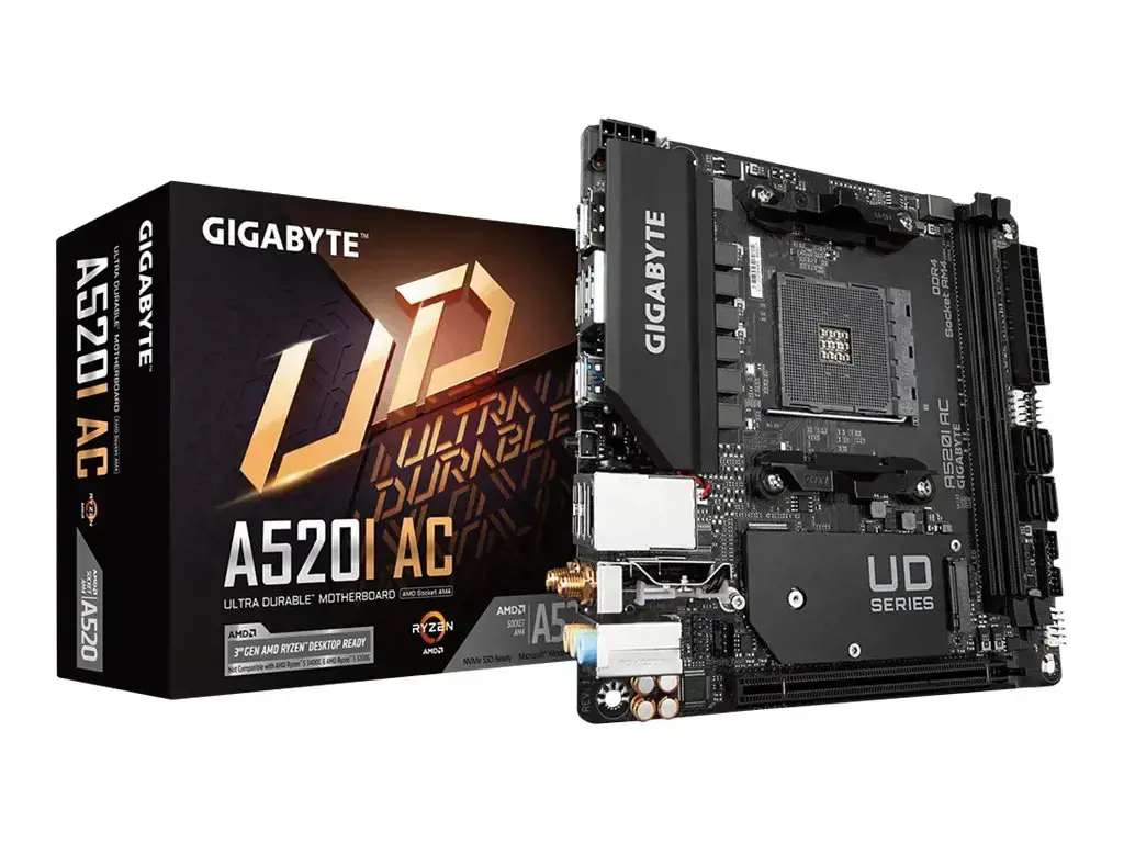 GIGABYTE A520I AC Socket AM4 AMD A520 DDR4 Micro ITX