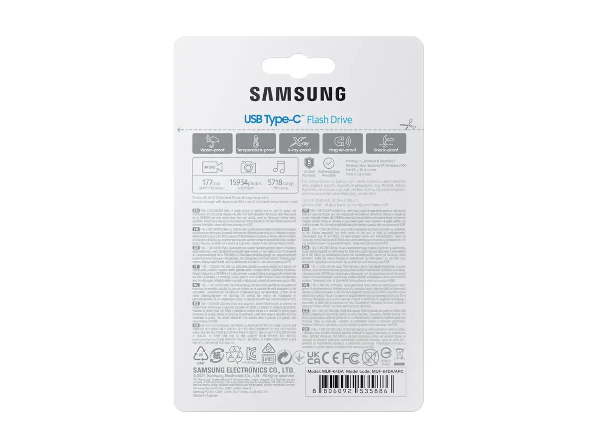 SAMSUNG USB Type-C 64GB 300MB/s USB 3.1 atmintinė