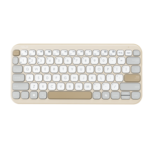 Asus Marshmallow KW100 | Keyboard | Wireless | US International | Oat Milk | Bluetooth