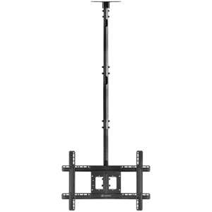 ONKRON Ceiling TV Mount Bracket Height Adjustable for 32 to 80 Inch LED LCD TVs, Black