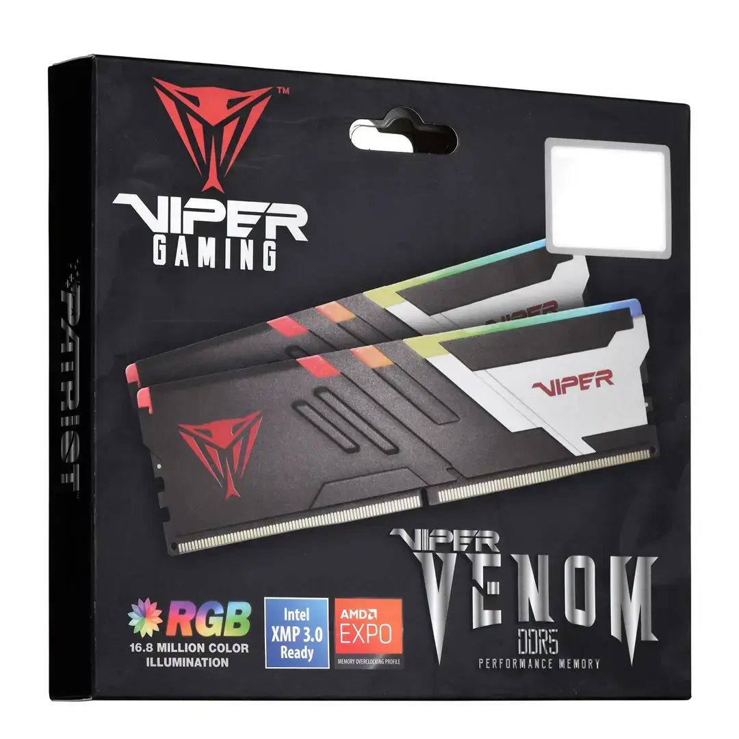 PATRIOT VIPER RGB VENOM 32GB DDR5 KIT 2X16GB 6400Mhz CL32-40-40-84 1.4V