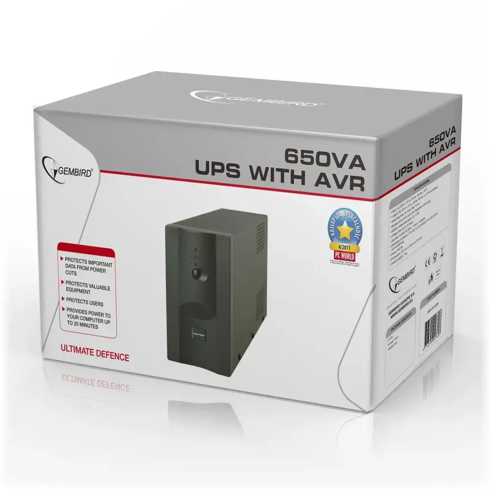 GEMBIRD UPS-PC-652A UPS Energenie by Gembird 650VA, su AVR, 400WAT