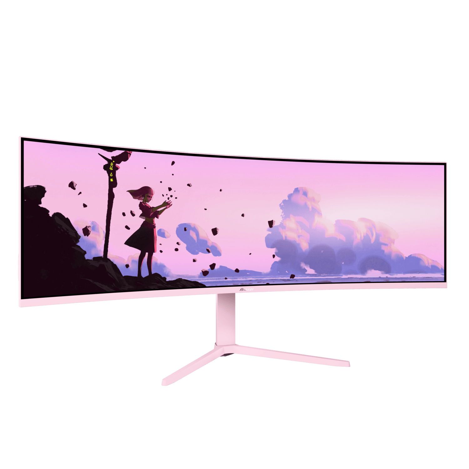 Arozzi Nova | 49 " | VA | 32:9 | 165 Hz | 4 ms | 5120 x 1440 pixels | 350 cd/m² | HDMI ports quantity 2 | Pink