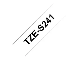 Brother TZeS241, juoda ant balto, TZ, pilka, terminis perkėlimas, Brother, PT-1300, PT-1400, PT-1500, PT-1500PC, PT-1600, PT-1700, PT-1750, PT-1800, PT-1810, PT-1830,...