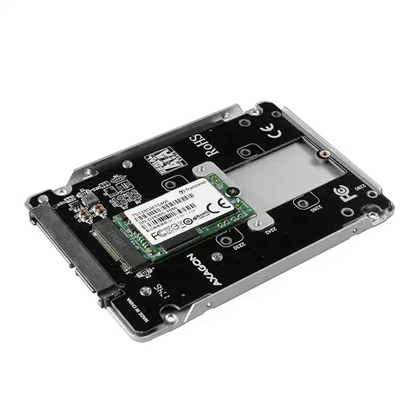AXAGON RSS-M2SD SATA - M.2 SSD SATA, iki 80 mm SSD, ALU korpusas