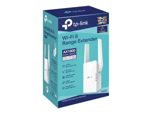 TP-Link AX1800 "Wi-Fi" diapazono ilgintuvas, tinklo kartotuvas, 1201 Mbit/s, 10,100,1000 Mbit/s, Windows 10, Windows 2000, Windows 7, Windows 8, Windows 8.1, Windows 98SE, Windows NT, Windows..., išorinis, 10/100/1000Base-T(X)