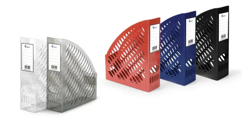 Stovas dokumentams Forpus, 7cm, dūminis, plastikinis