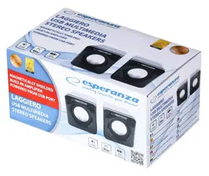 "Esperanza Leggiero EP111" garsiakalbių sistema (2.0; juodos spalvos)