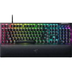 "Razer BlackWidow V4" mechaninė žaidimų klaviatūra, geltonas jungiklis, JAV išdėstymas, laidinė, ju…