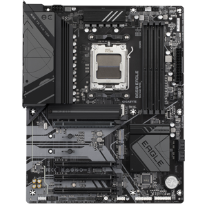GIGABYTE B650 EAGLE Motherboard - Supports AMD Ryzen 9000 CPUs, 12+2+2 Phases Digital VRM, up to 7600MHz DDR5 (OC), 1xPCIe 5.0 + 2xPCIe 4.0 M.2, GbE LAN, USB 3.2 Gen2, AMD, Socket AM5, AMD Ryzen™ 5, AMD Ryzen 7 7th Gen, AMD Ryzen 9 7th Gen, Socket AM5, 192 GB, DDR5-SDRAM