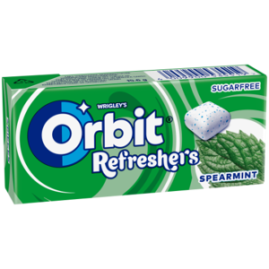 Kramtomoji guma ORBIT becukrė mėtų skonio, refreshers, 15,6 g