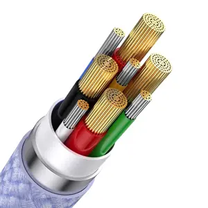 Baseus Flash Series II USB Type C | USB Type A cable - USB Type C | Lightning | micro USB 100 W 1.2 m purple (CASS030105)