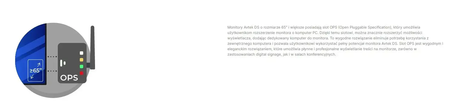 Avtek DS2 75" information display