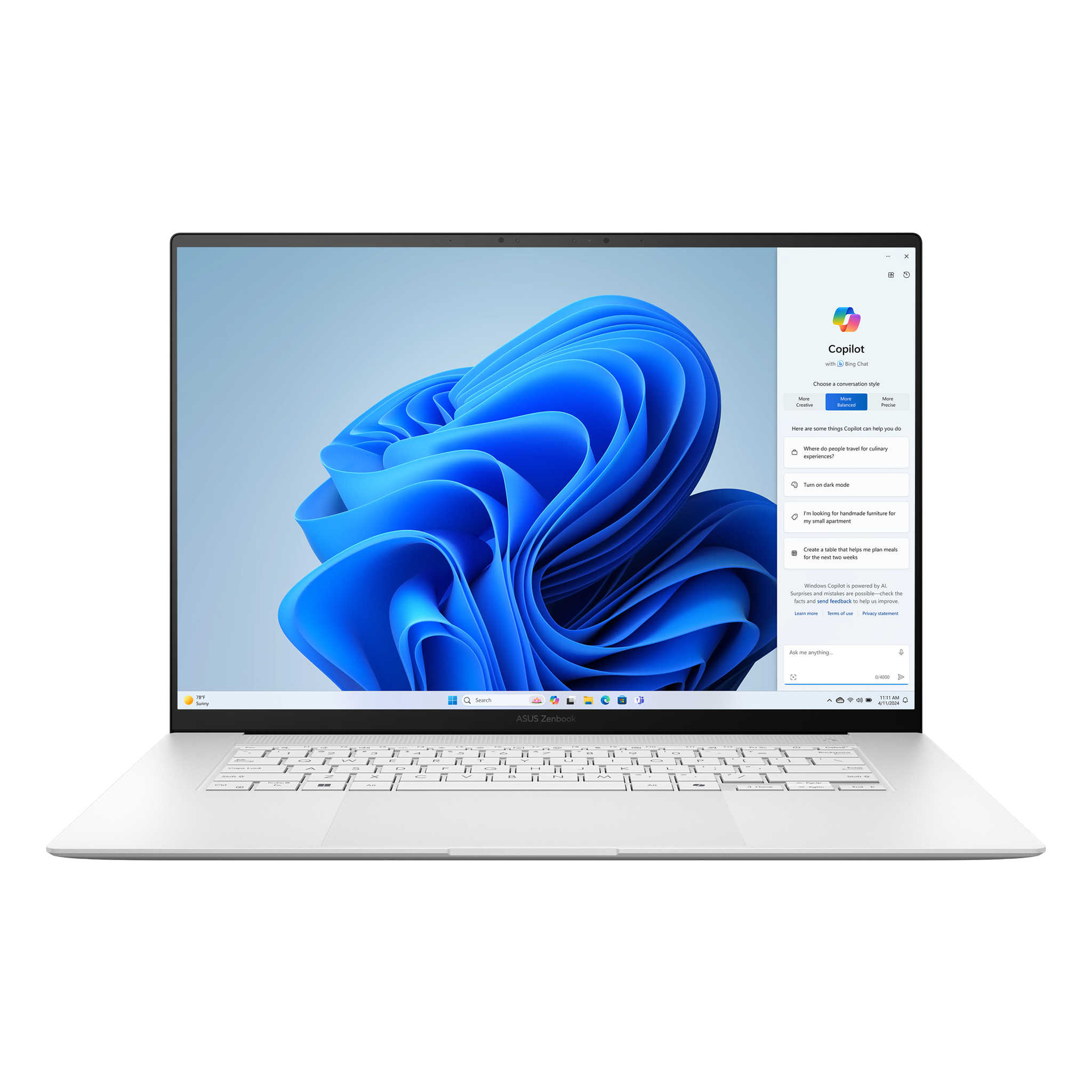 Nešiojamas kompiuteris ASUS ZenBook Series UM5606WA-RK217W, 365, 1024 GB, 16 Coliai, Windows 11 Home, AMD Radeon