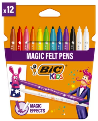 Bic Flomasteriai Kids Magic 10+2 spalvų rinkinys