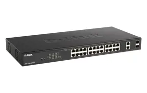 D-LINK 26 prievadų Layer2 PoE+ Gigabit Smart valdomas komutatorius 24x 10/100/1000Mbps TP RJ-45 PoE prievadas 802.3at Power-over-Ethernet
