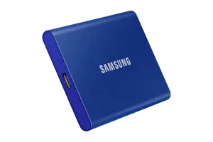 "Samsung" nešiojamasis SSD T7, 1000 GB, C tipo USB, 3.2 Gen 2 (3.1 Gen 2), 1050 MB/s, apsauga nuo slaptažodžio, mėlynas