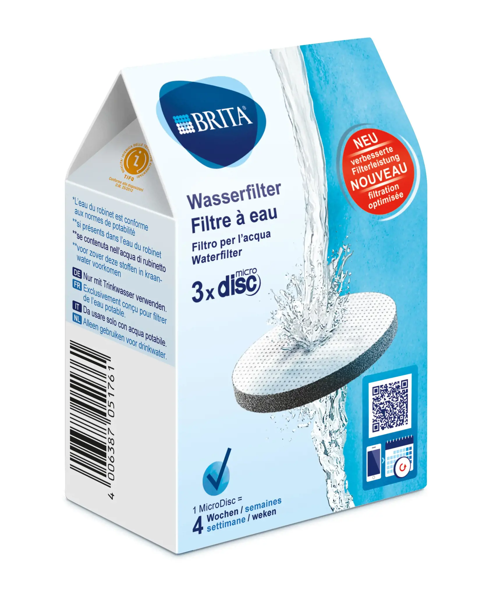 Brita 3 x MicroDisc, 3 vnt., Brita, Vandens filtro diskas