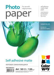 120 g/m² | A4 | Matte self-adhesive Photo Paper