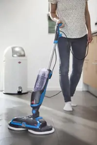 "Bissell Mop SpinWave" laidinis darbinis šluostukas, skalbimo funkcija, galia 105 W, mėlyna/titano spalva
