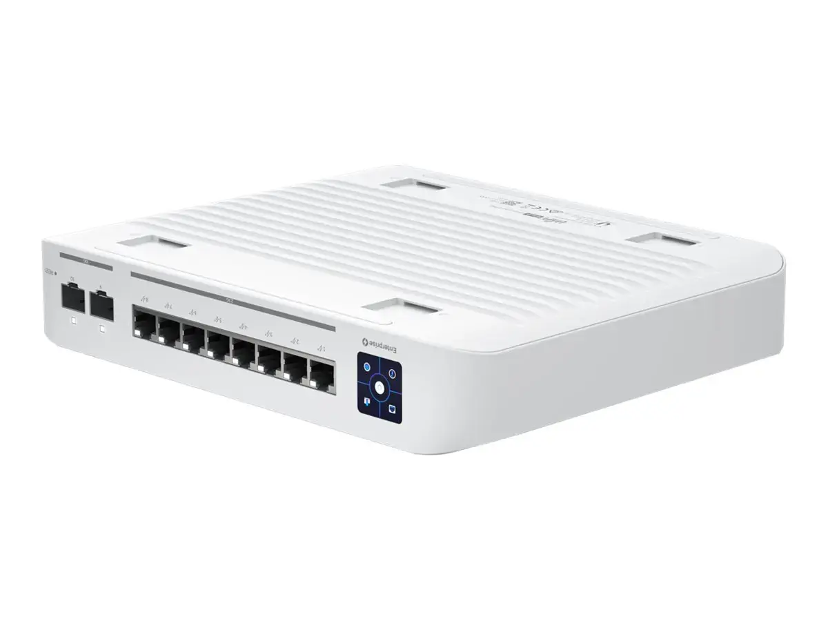 UBIQUITI USW-ENTERPRISE-8-POE UNIFI SWITCH 8x 2.5GB/S RJ45 POE+ 2x 10GB/S SFP+ TOUCHSCREEN IŠ VISO 120W