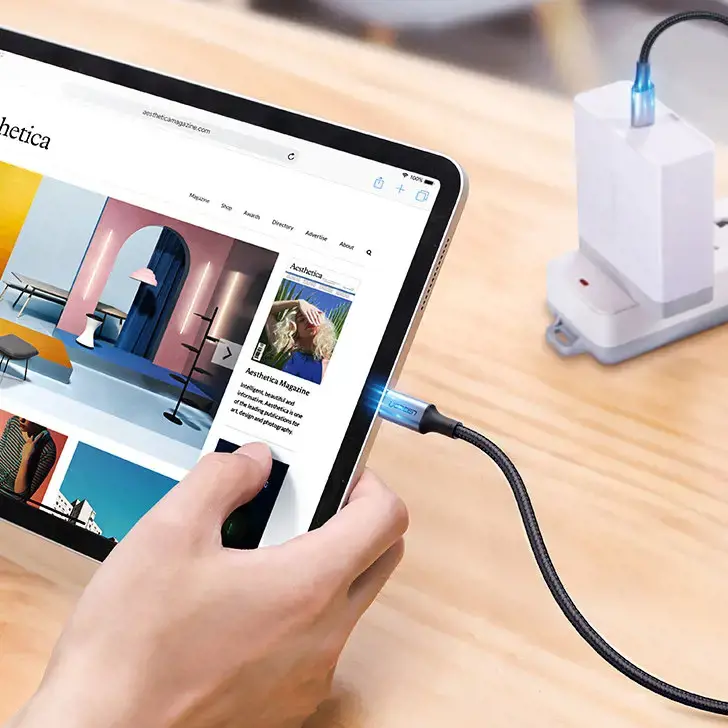 Ugreen USB Type C - USB Type C charging data cable Power Delivery 100W Quick Charge FCP 5A 3m gray (90120 US316)